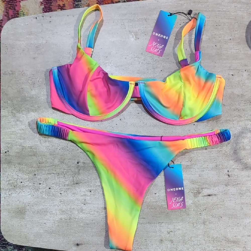 Vibrant Neon Bikini Set